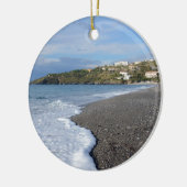 Het strand bij Scalea Keramisch Ornament (Links)