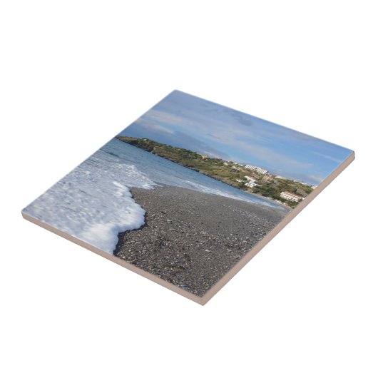 Het strand bij Scalea Tegeltje (Zijkant)