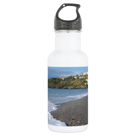 Het strand bij Scalea Waterfles (Voorkant)