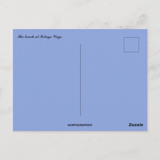 Het strand bij Tobago Cays Briefkaart (Achterkant)