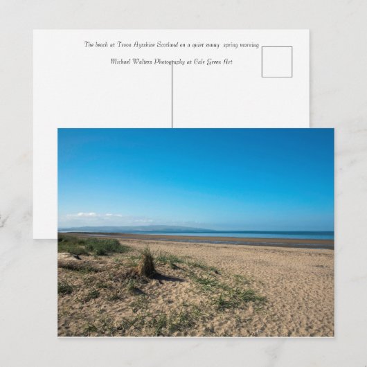 Het strand bij Troon Scotland Briefkaart (Voorkant / Achterkant)