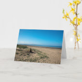 Het strand bij Troon Scotland Briefkaart (Gele Bloem)