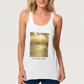 Het strand bij Zonnevaste Tanktop (Voorkant)