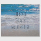 Het strand Blue White Tropical Ocean Waves Coastal Cadeaupapier (Vlak)