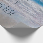 Het strand Blue White Tropical Ocean Waves Coastal Cadeaupapier (Hoek)