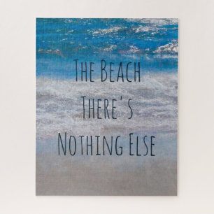 Het strand Blue White Tropical Ocean Waves Coastal Legpuzzel