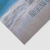 Het strand Blue White Tropical Ocean Waves Coastal Tissuepapier (Detail)