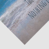 Het strand Blue White Tropical Ocean Waves Coastal Tissuepapier (Detail)