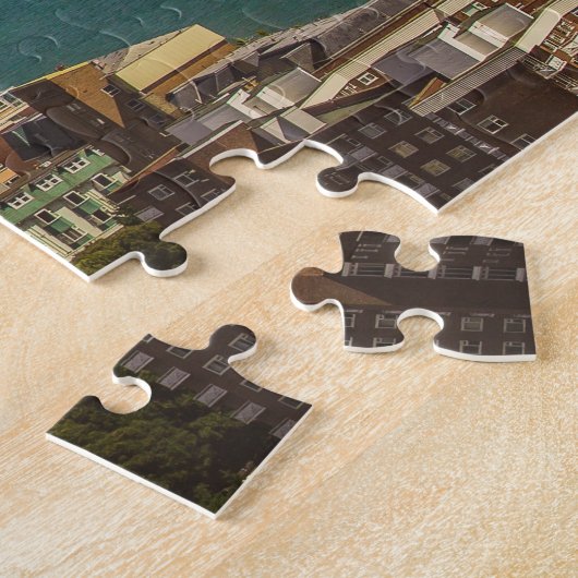 Het strand Bournemouth. Legpuzzel (Zijkant)