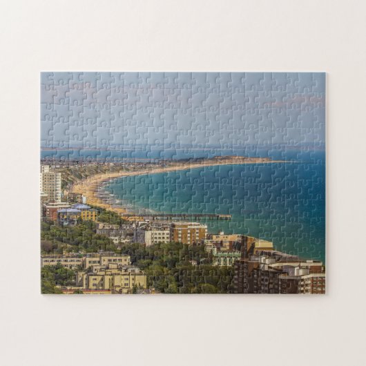 Het strand Bournemouth. Legpuzzel (Horizontaal)