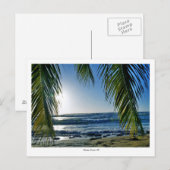 , het strand briefkaart (Voorkant / Achterkant)