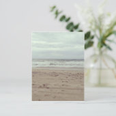 Het strand briefkaart (Staand voorkant)