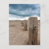 Het strand briefkaart (Voorkant)