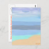 Het strand briefkaart (Voorkant / Achterkant)