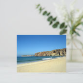 Het strand briefkaart (Staand voorkant)