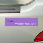 het strand bumpersticker (Op auto)