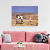 Het strand canvas afdruk (Insitu (Woonkamer))
