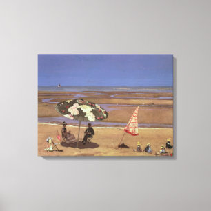 Het strand canvas afdruk