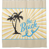 Het Strand - Design Nr 4 Douchegordijn (Voorkant)
