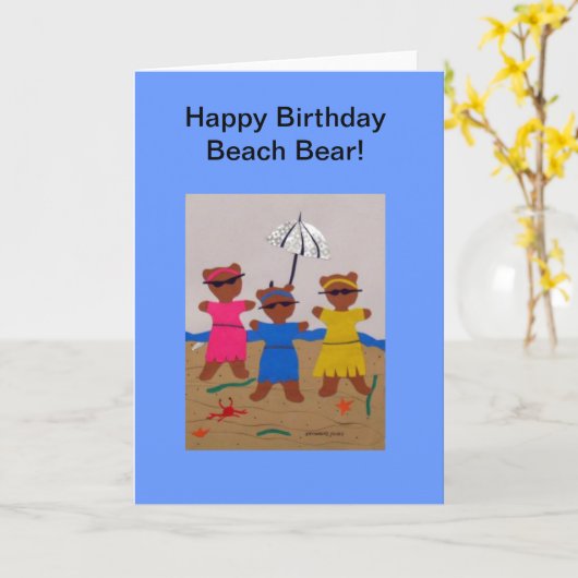 Het strand draagt kaart (Gele Bloem)