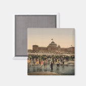 Het strand en Kursaal, Scheveningen, Nederland Magneet (Voorkant / Achterkant)