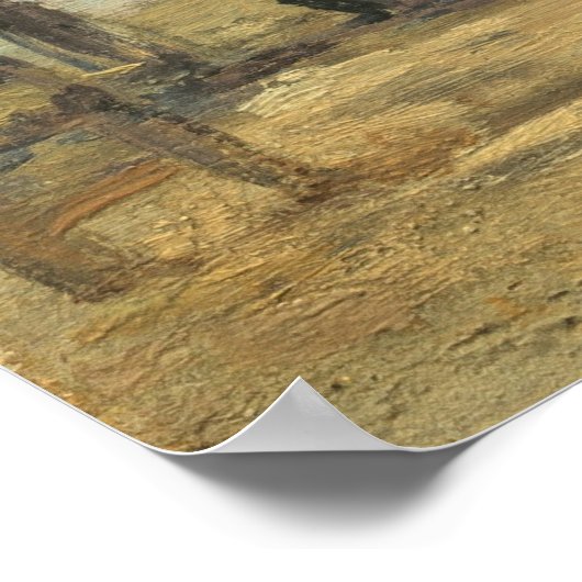 Het strand - Eugène Boudin Fine Art Poster (Hoek)