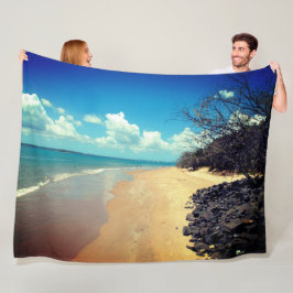 Het strand fleece deken