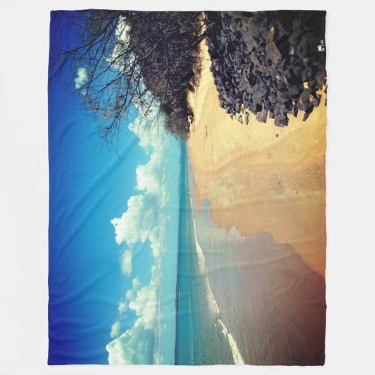 Het strand fleece deken (Voorkant)