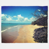 Het strand fleece deken (Voorkant (Horizontaal))