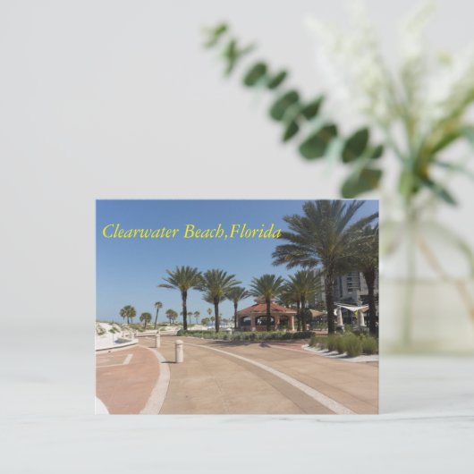 Het Strand Florida van Clearwater Briefkaart (Staand voorkant)