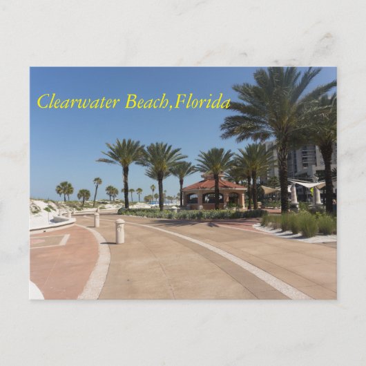 Het Strand Florida van Clearwater Briefkaart (Voorkant)