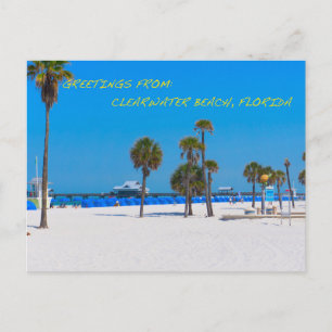 Het Strand Florida van Clearwater van het Briefkaart