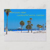 Het Strand Florida van Clearwater van het Briefkaart (Voorkant)