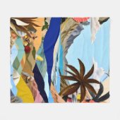 Het strand gebonden surrealist fleece deken (Voorkant (Horizontaal))