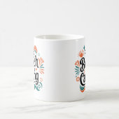 Het strand heet Retro Summer Vibes Design Koffiemok (Center)