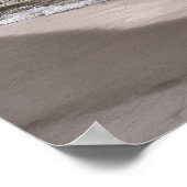 Het strand houdt nooit op roepen me Citaat Poster (Hoek)