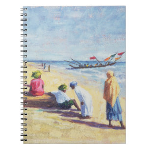 Het strand in Abene Senegal 1997 Notitieboek