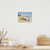 Het strand in Abene Senegal 1997 Poster (Keuken)