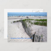 Het strand in Davis Park Briefkaart (Voorkant / Achterkant)