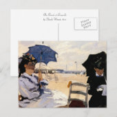 Het strand in Trouville Briefkaart (Voorkant / Achterkant)