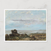 Het strand in Trouville, Gustave Courbet Briefkaart (Voorkant)