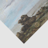 Het strand in Trouville, Gustave Courbet Tissuepapier (Detail)