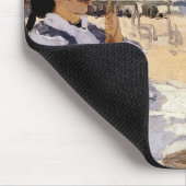Het strand in Trouville Muismat (Hoek)