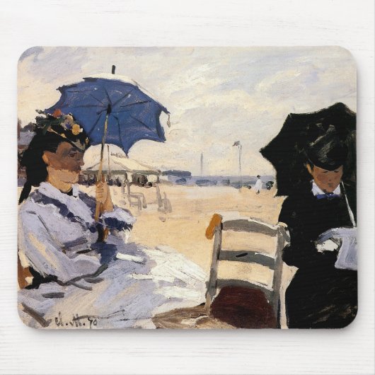 Het strand in Trouville Muismat (Voorkant)