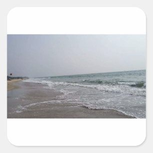 Het Strand India van Goa Vierkante Sticker