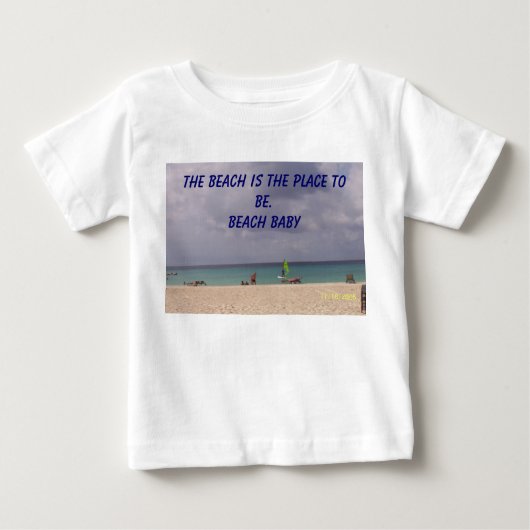 Het strand is de plek om te zijn. Beach Baby (Voorkant)