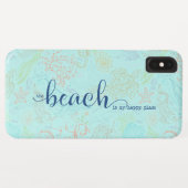 Het strand is mijn gelukkige plek Case-Mate iPhone case (Achterkant (horizontaal))