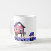 Het strand is mijn gelukkige plek koffiemok (Voorkant links)