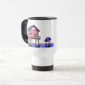 Het strand is mijn gelukkige plek reisbeker (Voorkant links)