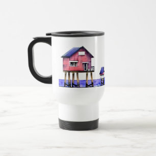 Het strand is mijn gelukkige plek reisbeker